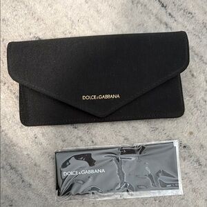 Dolce & Gabbana Black Envelope Sunglasses Case